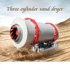 Chemicals Processing Rotary Sand Dryer , Three cylinder Sawdust Drum Dryer